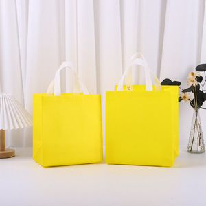 Sac fourre-tout réutilisable personnalisé en non-tissé avec logo, laminage couleur thermosoudé, design 3D et poignées - Product Image 3