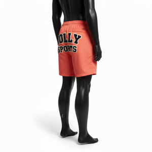 Shorts de Mujer de Alta Calidad, 200 GSM, Mezcla de Nailon, Color Rosa Coral, Ligeros, Suaves, con Logotipo Bordado Personalizado - Product Image 5