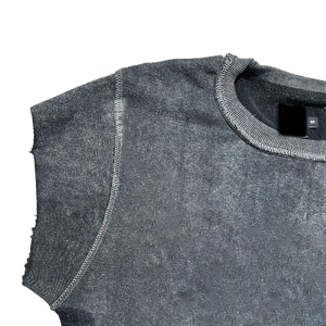 Verano Vintage ácido lavado sin mangas camiseta sin mangas 270G peso pesado 100% algodón Streetwear para hombres - Product Image 2