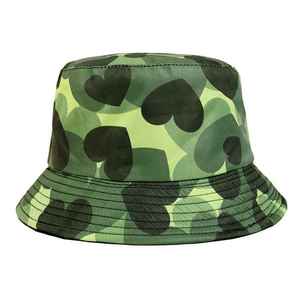 2024 Wholesale Customised Design Casual Wear Camouflaged Bucket Hat Embroidered Logo Fashion Bucket Hats for Men's and Women's - Product Image 1