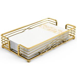 Servilletero de diseño de metal de alta calidad sólida con diseño de acabado de latón brillante anillo de servilleta en forma de triángulo - Product Image 1