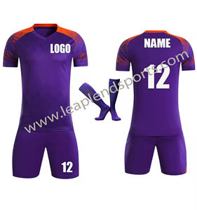 Conjunto de Uniforme de Fútbol Ligero de Alta Calidad con Impresión por Transferencia de Calor, Transpirable y de Secado Rápido, Camiseta y Pantalones Cortos - Product Image 1