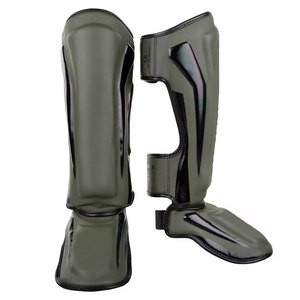 PREDAWN SPORTS Usine Vente en gros Protège-tibia Logo personnalisé Protège-tibias coniques Bandes PU/Cuir Protection professionnelle pour - Product Image 3
