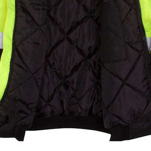 Veste de sécurité réfléchissante haute visibilité, haute qualité, 100% polyester, respirante, vêtements de travail, logo personnalisable, vêtements de travail d'hiver - Product Image 6