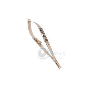 ที่ใส่เข็มที่กระจกตาแบบนำกลับมาใช้ใหม่เครื่องมือที่ใช้ในการผ่าตัดเครื่องมือที่ใช้ที่ยึดเข็มที่กระจกตาโค้งสำหรับการเย็บที่แม่นยำ - Product Image 6