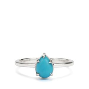 Anillo de Turquesa Sleeping Beauty Estilo Boho para Hombre, Piedra Natural en Plata de Ley, 1.15 Quilates - Product Image 2