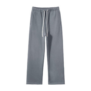 Pantalones de chándal Pantalones de hombre Logotipo personalizado Ropa deportiva de moda en blanco con cintura con cordón y bolsillos prácticos - Product Image 2
