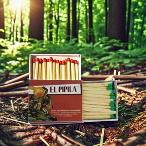 Safety Eco-Friendly Kitchen Matches 200 Fills Per Box 200 Sticks Custom Color Match Head 47mm Splints Plain <b>Side</b> Printing - Product Image 5