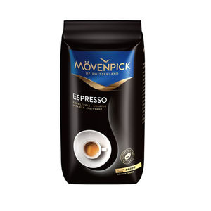 Granos de café de comercio justo orgánico Movenpick-100% tostado suizo sostenible (1kg) - Product Image 1