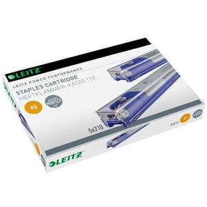 Casetes de grapas Leitz K6 para grapadora de bloque 5551/5550, azules, tamaño 26/6, 5 x 210 grapas/paquete, capacidad para 25 hojas (80 g/m²) - Product Image 3