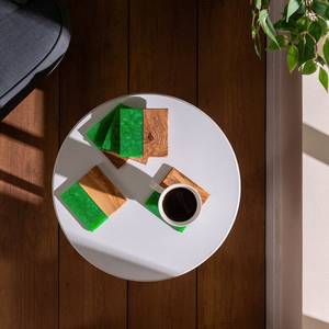 Premium Wood and Resin Joint <b>Coasters</b> Elegant Swirl Finish Drink Mats for Tea and Coffee Tables, <b>Heat</b>-Resistant, Handmade - Product Image 3