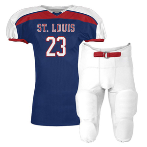 Ensemble d'uniformes de football américain comprenant un maillot qui évacue l'humidité et un pantalon rembourré robuste pour les joueurs de tous niveaux GLOVES - Product Image 1