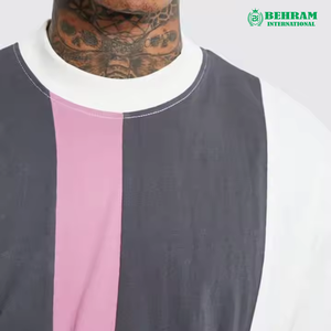 Haute qualité 100% coton biologique surdimensionné hommes T-shirt coupe ample lourd 320gsm Streetwear Logo personnalisé T-shirt pour hommes - Product Image 3