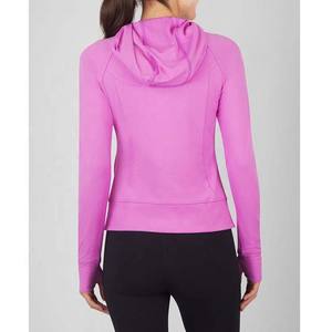 Hot Selling Custom OEM Quick Drying Lightweight High Elastic Slim <b>Fit</b> <b>Gym</b> Fitness Yoga Women's Long Sleeve Y2k Hoodie Jacket - Product Image 2