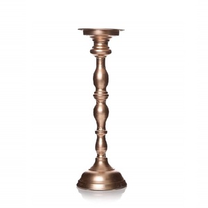 Bougeoir en aluminium finition or antique support pour pièce maîtresse de table pour décoration d'éclairage de bougie à vendre - Product Image 1