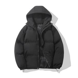 Autumn and Winter Warm Fashion Harajuku Puffer Jacket Women High Neck Hooded Zipper Design <b>Cotton</b> <b>Padded</b> Coat - Product Image 2