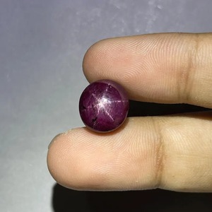 พลอยทับทิมรูปวงรีสีแดงอมชมพูรูปดาวธรรมชาติของ12.7ct อัญมณีหลวม6ชิ้นจากอินเดียสำหรับแหวนและจี้ - Product Image 5