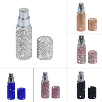 Vaporisateur à pompe en aluminium cosmétique moussant 5ml 10ml 100 pièces, portable et rechargeable, avec capuchon de pulvérisation pour parfum