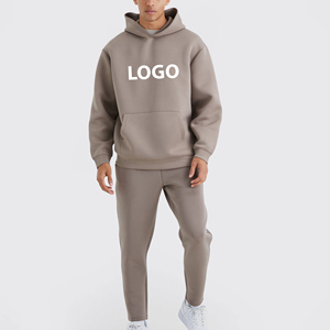 Conjunto Deportivo Personalizado con Logotipo, Unisex, Vintage, de Felpa, 100% Algodón, con Sudadera con Capucha y Pantalones Deportivos para Hombre y Mujer - Product Image 4