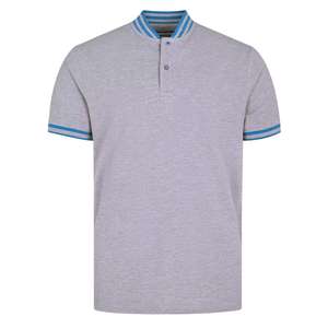 Polo de hombre de alta calidad con paneles superiores europeos y americanos al por mayor de talla grande negro personalizable holgado sólido - Product Image 1