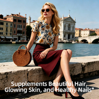 Complément alimentaire en gélules pour la beauté des cheveux, de la peau et des ongles, formule antioxydante, fabrication OEM ODM, étiquette privée