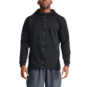 Sweat à capuche d'hiver pour homme de haute qualité avec broderie, personnalisable, uni, teinture unie, coupe ample, polaire pour vêtements de sport - Product Image 4