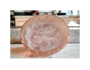 Bol de service à salade et pot de vinaigrette en résine époxy de vente chaude grand bol de vaisselle de service en bois d'acacia pour salades fruits pâtes - Product Image 4