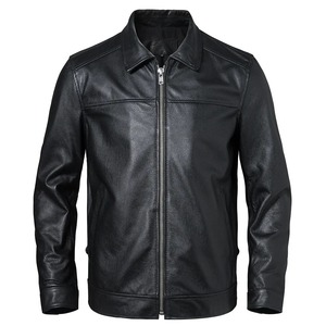 Veste en cuir pour hommes 100% cuir de vachette naturel homme manteau en cuir véritable homme vêtements en cuir automne printemps veste pour hommes livraison DDP - Product Image 5