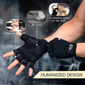 Gants d'haltérophilie avec soutien du poignet Fitness personnalisé haltérophilie hommes femmes gants de gymnastique - Product Image 2
