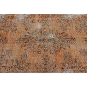 Alfombra Turca Vintage, Alfombra Grande de 5.5x8.5 pies, Alfombra con Diseño de Parches Naranjas - Product Image 5