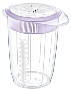 Contenedor Mezclador con Batidor Incorporado, Licuadora Manual de 1500 ml, PP + TPE para Smoothies, Batidos, Salsas, Herramienta de Mezcla, Uso Comercial - Product Image 4