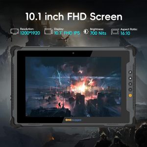 Nuovo robusto Tablet M10A 15.6 + 7 pollici finestre 11 Enterprise AMD Ryzen 7 16GB + 128GB SSD + HDD IP65 impermeabile doppia batterie OLED - Product Image 4