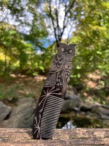 TITLES Buffalo Horn Comb for Hair Horn Comb Hair Extension Color Full Natural Horn for Hair With Best Quality in Vietnam - Product Image 3