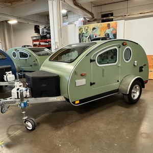 Mini caravana moderna de 8 pies con diseño ultraligero en forma de lágrima para aventureros solitarios y vehículos pequeños - Product Image 2