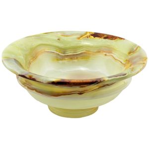 Bol à salade en résine écologique polie multicolore, bol de cuisine décoratif élégant pour un usage domestique - Product Image 1