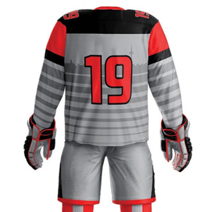 Best Quality Youth & Adults Ice Hockey Uniforms New Design <b>Plain</b> Style OEM Team Name Printed Sets Sports Training Breathable - Product Image 6
