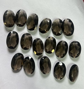 Increíble piedra de cristal doble de cuarzo ahumado Natural, corte ovalado, fabricación de joyas facetadas, grado AAA, tamaño personalizable - Product Image 3