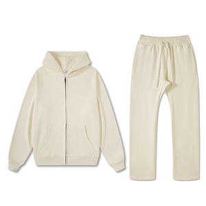 baggy pants sweatsuits sweatpants Cotton Jogger Set Custom Printing Logo Sweatsuit Tracksuits for Men - Product Image 5