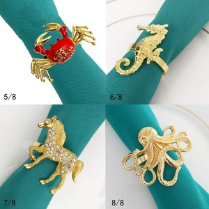 Anillos de Servilleta de Acero Inoxidable Ecológicos y Modernos para Decoración de Mesa de Boda, Anillos de Servilleta Metálicos para Novias para Ocasiones Especiales - Product Image 6