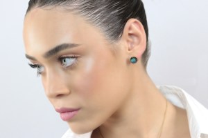 Sólido 925 Plata de Ley oro labradorita Natural piedra preciosa facetada pendientes de moda accesorios de boda atractivos a granel - Product Image 6