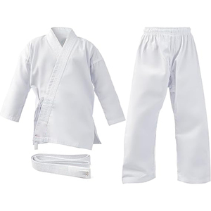 Venta al por mayor de fábrica personalizado blanco Karate Gi uniforme de algodón Material de artes marciales trajes de desgaste - Product Image 4