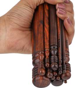 Ensemble de crochets en palissandre faits à la main aiguille à tricoter en bois sculpté pour le crochet 3.5mm à 25mm tricot d'hiver - Product Image 3