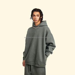 เสื้อฮู้ดดี้สไตล์ใหม่ ผ้าฝ้าย 42% โพลีเอสเตอร์ 53% สแปนเด็กซ์ 5% ชุดกีฬาผู้ชาย - Product Image 1