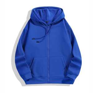 Sudadera con Capucha de Terciopelo con Cremallera para Invierno, Logotipo Personalizado, Bordado, Impresión, Imagen Personalizada, Empresa, DIY, 10 Colores, Alta Calidad, 100% - Product Image 4