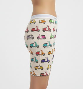 <b>Womens</b> Digitally Printed Comfortable Modal Fabric <b>Boxer</b> <b>Shorts</b> Mid-Thigh Length Stretch Fit with Customizable Waistband design - Product Image 4