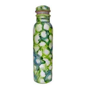 Botella de Cobre Beneficiosa para la Salud con Tapa, Botella de Agua de Cobre de Alta Calidad con Consulta Ayurvédica, Contiene Minerales - Product Image 1