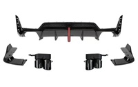 Mise à Niveau Feu Stop LED Diffuseur d'Échappement de Pare-chocs Arrière pour BMW G20 LCI G28 2023+ 330i M340i Kit Carrosserie Accessoire Voiture CS