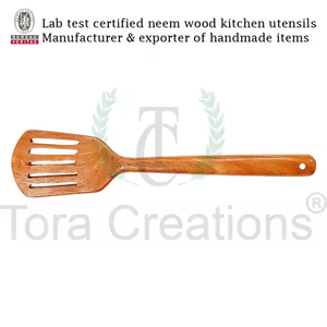 ช้อนตักแป้งทำจากไม้สะเดาธรรมชาติแท้เป็นมิตรกับสิ่งแวดล้อมเครื่องมือวัดปริมาณการเสริฟเมล็ดข้าวอย่างแม่นยำแบบไม่ใช้สารเคมี - Product Image 5