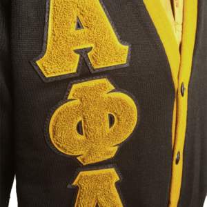 Suéter Cárdigan de Punto Informal de Invierno de Alta Calidad, Color Negro y Amarillo, Unisex, Cuello en V, Mangas Largas, Botones de Chenilla - Product Image 2