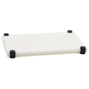 Planche à découper en plastique écologique de haute qualité 40x30cm blanche pour la cuisine - Product Image 1